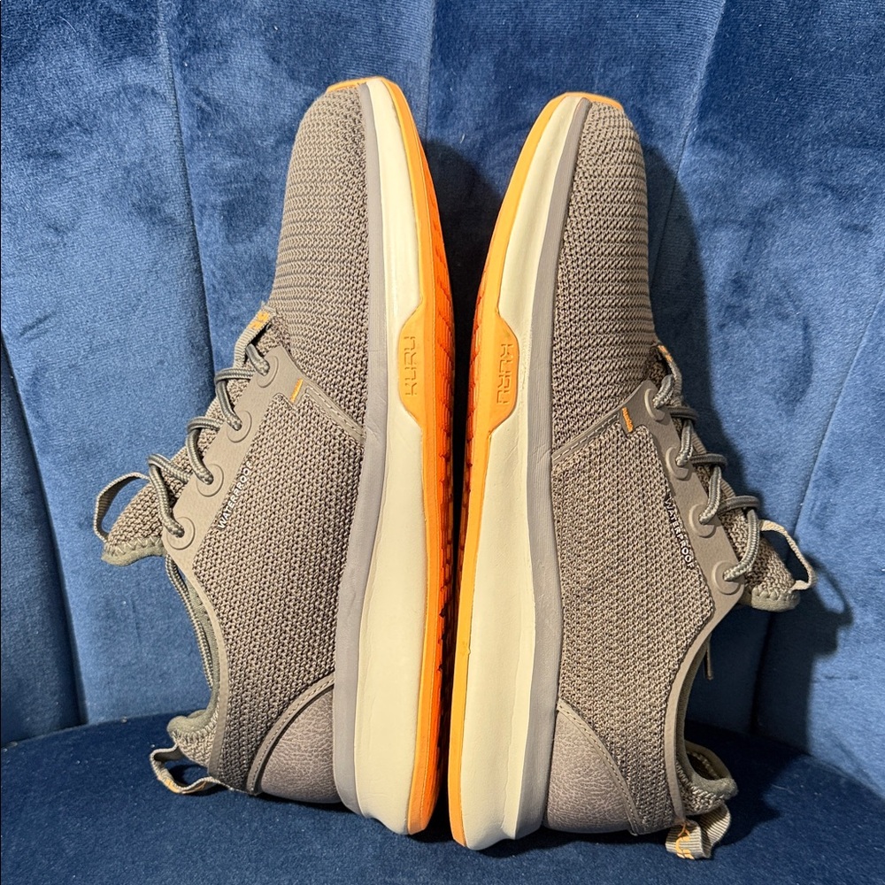 Kuru Women’s Atom Waterproof Sneaker Smoke Gray/Apricot Size 8 Slip On Amazing! - Picture 5 of 6